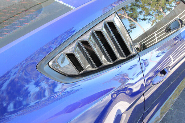 2015-2023 Ford Mustang Type-V Carbon Fiber Louvers Vented by Anderson Composites
