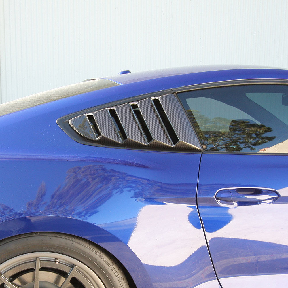 2015-2023 Ford Mustang Type-V Carbon Fiber Louvers Vented by Anderson Composites