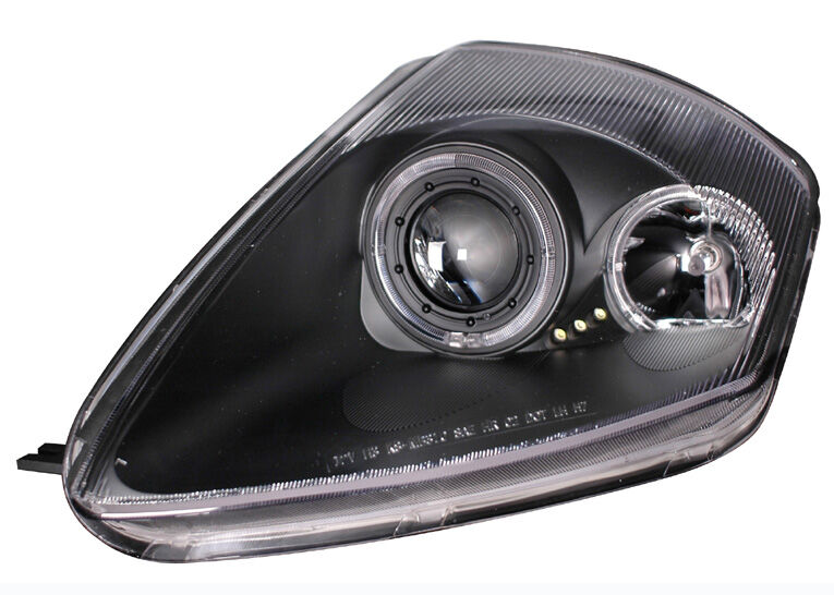 2000-2005 Mitsubishi Eclipse Halo Projector Headlights Black Clear - 02-AZ-ME00-PBC-G2-2R