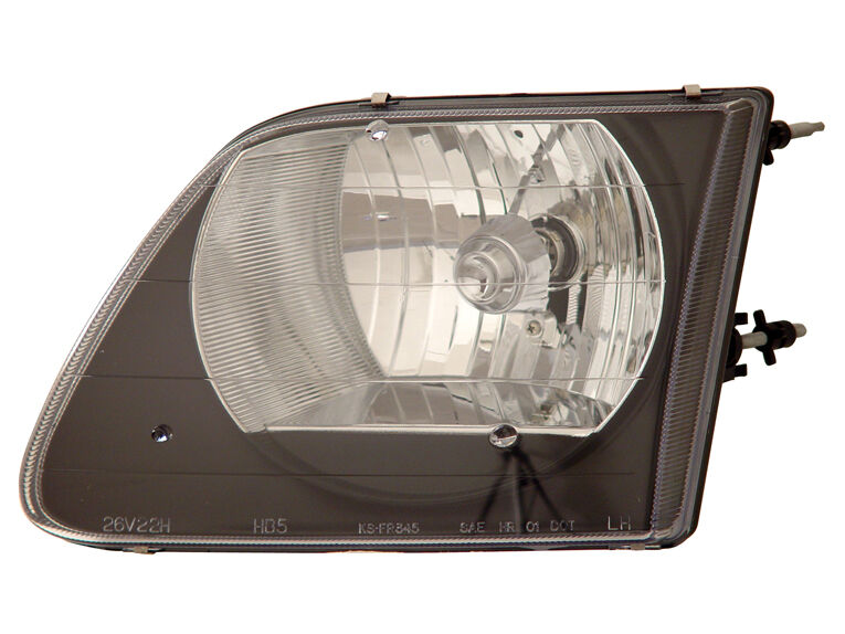 1997-2003 Ford F-150 JDM Black Euro Headlights Gen 2 - 02-AZ-FF97-B-G2