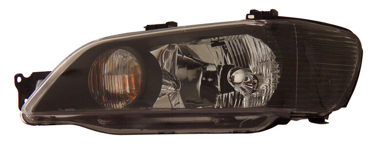 2002-2003 Mitsubishi Lancer JDM Black Euro Headlights - 02-AZ-ML02-B