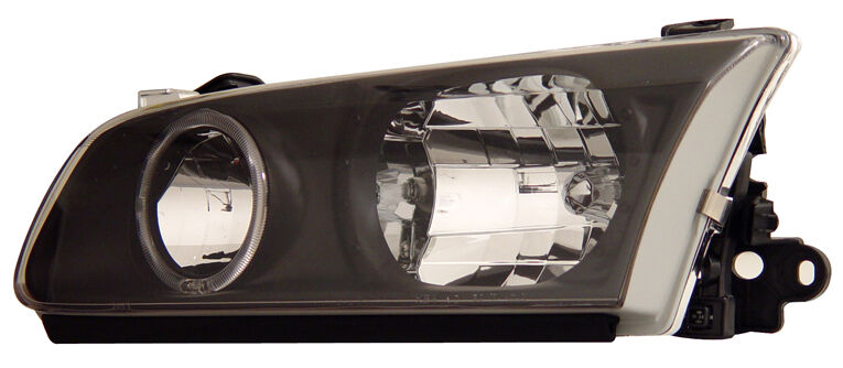 2000-2001 Toyota Camry Black Euro Headlights w/ Halo - 02-AZ-TM00-B-RIM