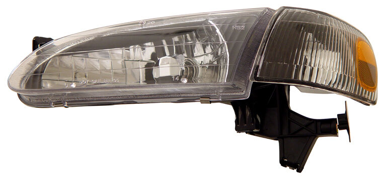 1998-2000 Toyota Corolla Black Euro Headlights w/ Corner Lights - 02-AZ-TO98-SET-B-A