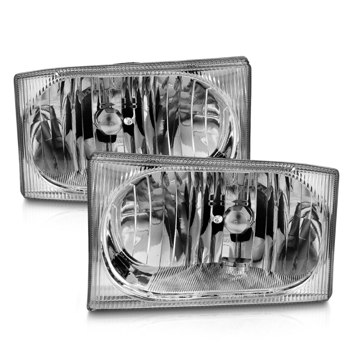 1993-1997 Ford Ranger Anzo Crystal Headlights Chrome