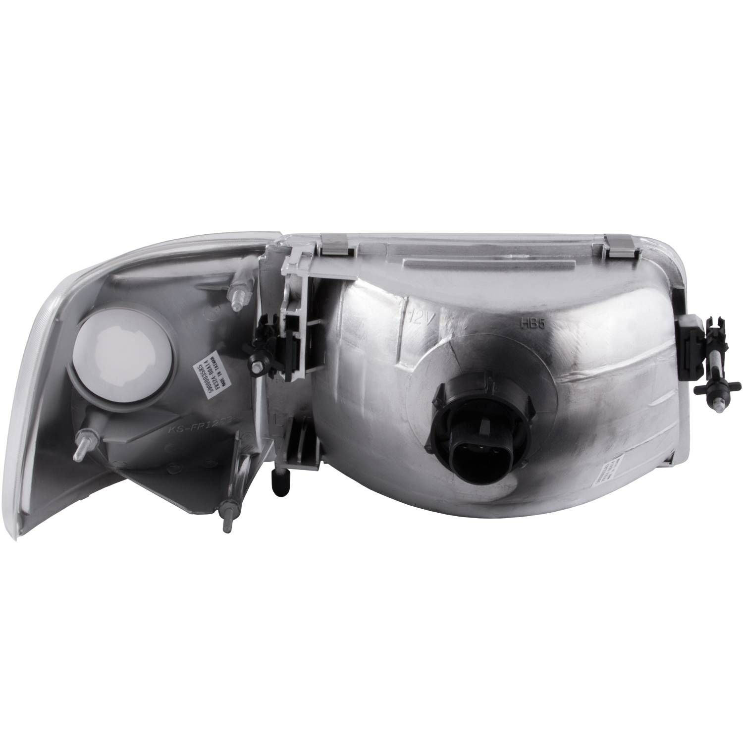 1993-1997 Ford Ranger Anzo Crystal Headlights Chrome W/ Corner Lights 2PC