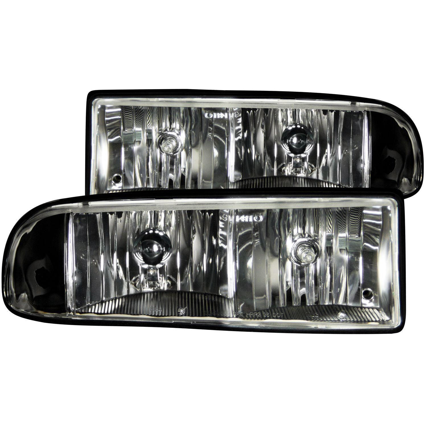 1998-2005 Chevrolet Blazer/S-10 Anzo Crystal Headlights Black - 111156