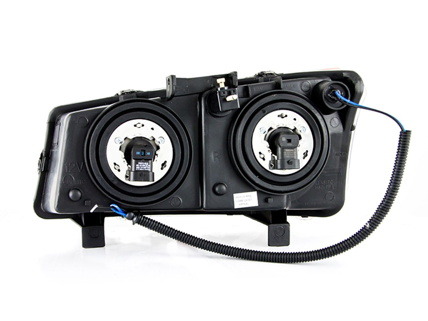 2003-2006 Chevrolet Avalanche/Silverado 1500/2500/3500 Anzo Crystal Headlights W/ Halo Black