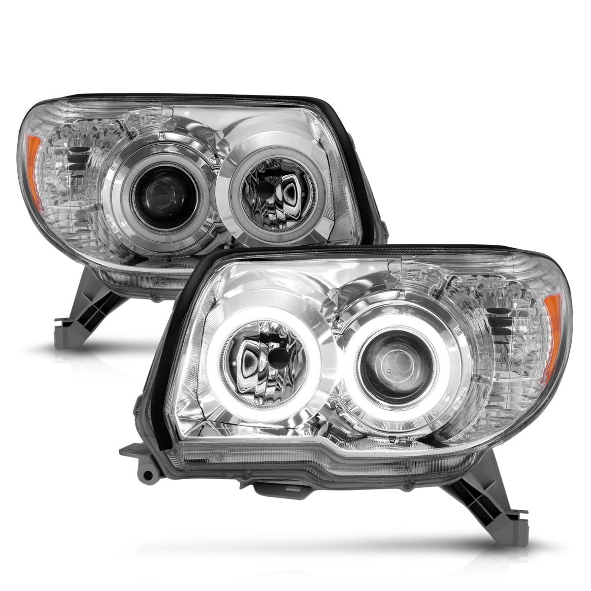 2006-2009 Toyota 4Runner Anzo Projector Headlights W/ Halo Chrome - 111321