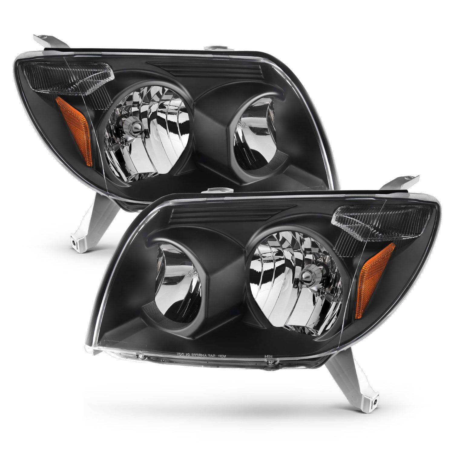 2003-2005 Toyota 4Runner Anzo Crystal Headlights Black - 111394