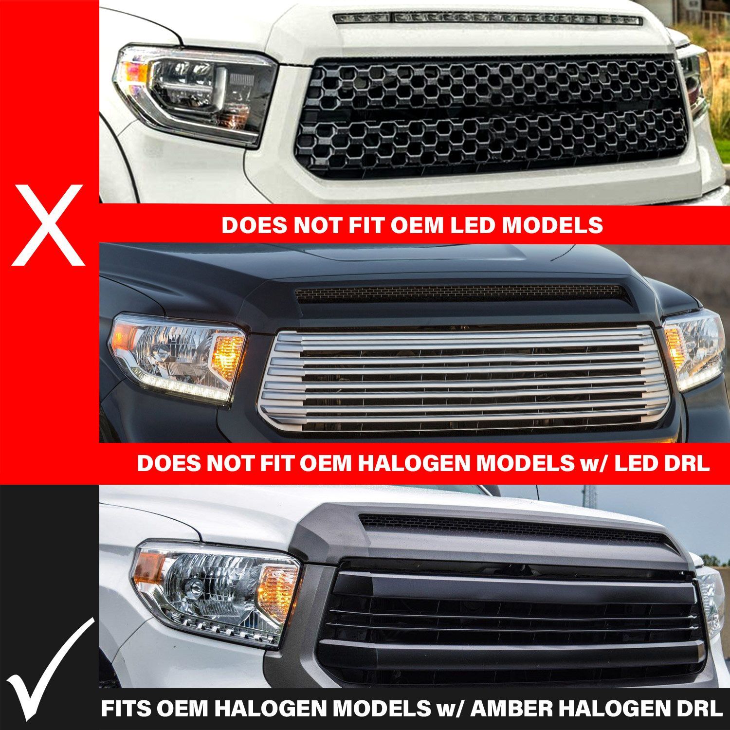 2014-2017 Toyota Tundra Anzo LED Crystal Headlights W/ Switchback Chrome Housing W/ DRL