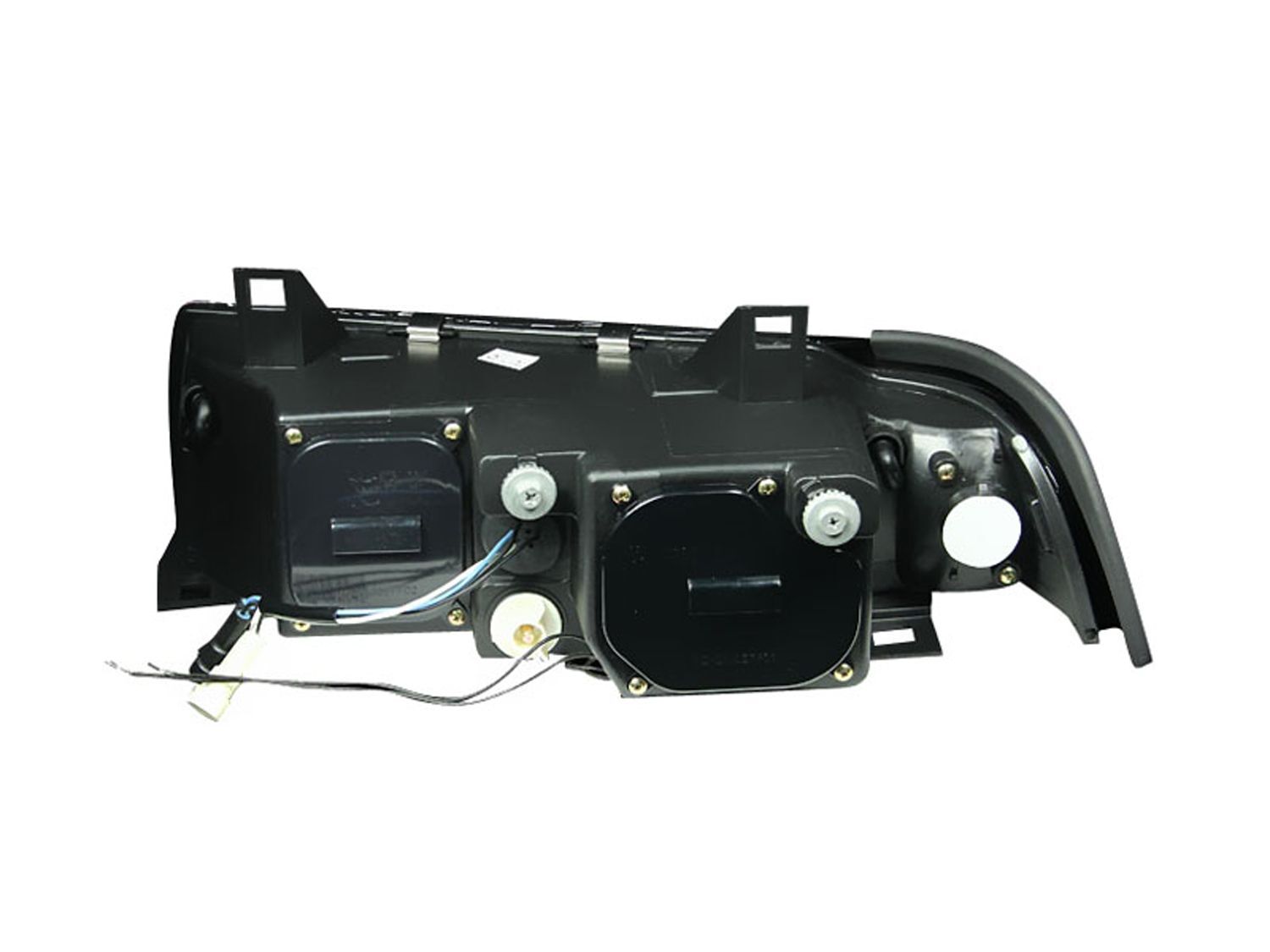 1992-1998 BMW 3-Series E36 2DR Anzo Projector Headlights W/ Halo Black (SMD LED) G2