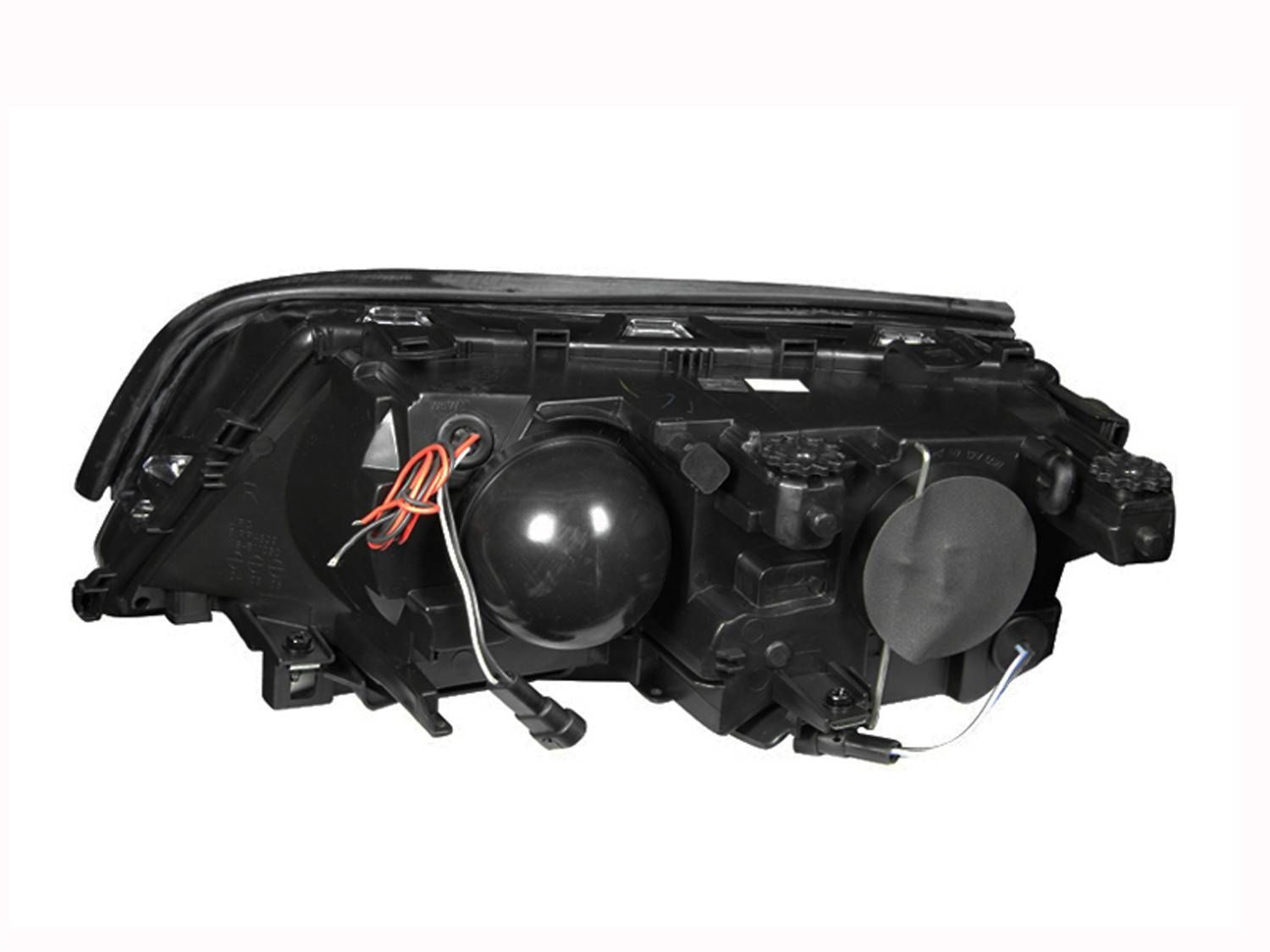 1999-2001 BMW 3-Series E46 4DR Anzo Projector Headlights W/ Halo Black