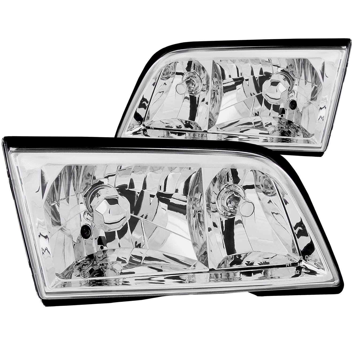 1994-2000 Mercedes Benz C-Class W202 4DR Anzo Crystal Headlights Chrome - 121081