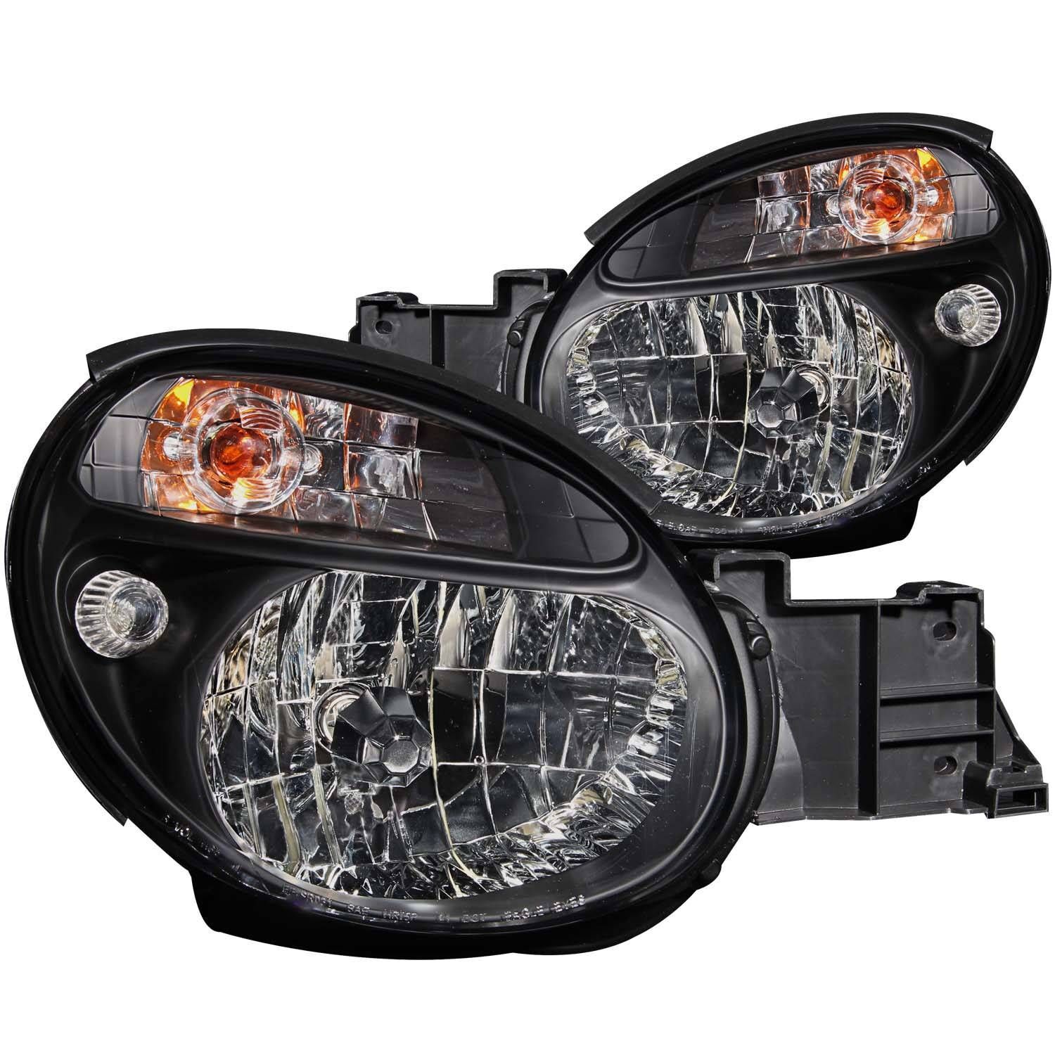 2002-2003 Subaru Impreza Anzo Crystal Headlights Black - 121121