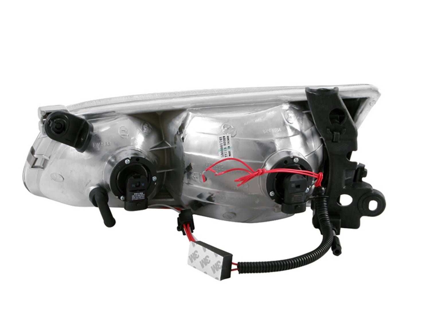 2000-2001 Toyota Camry 4DR Anzo Crystal Headlights W/ Halo Black