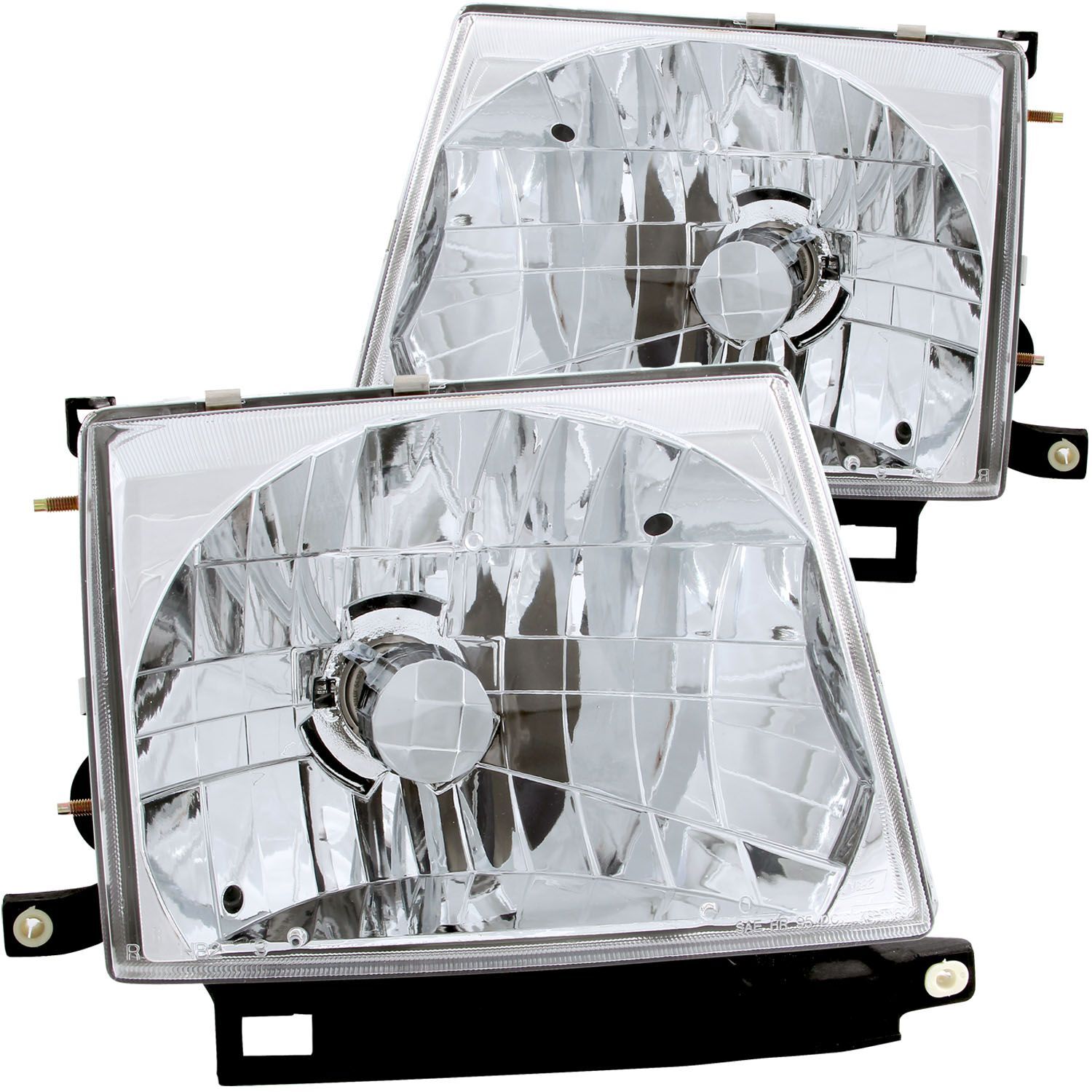 1997-2000 Toyota Tacoma Anzo Crystal Headlights Chrome - 121132