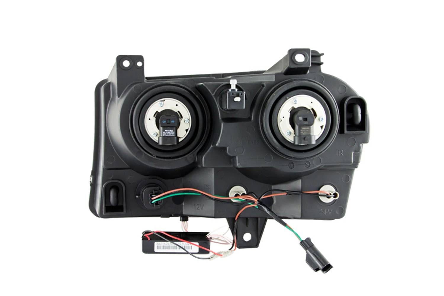 2005-2010 Chrysler 300 Anzo Crystal Headlights W/ Halo Black (SMD LED)