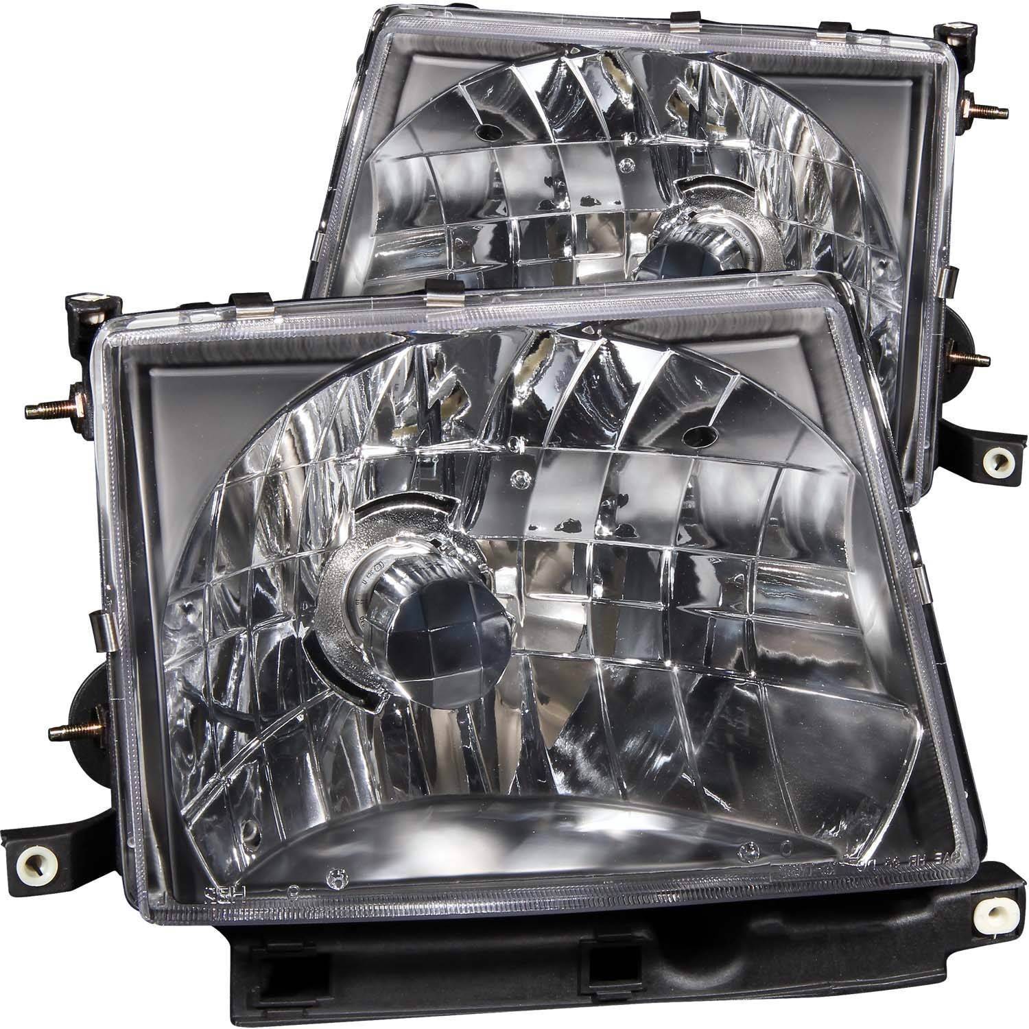 1997-2000 Toyota Tacoma Anzo Crystal Headlights Black - 121139
