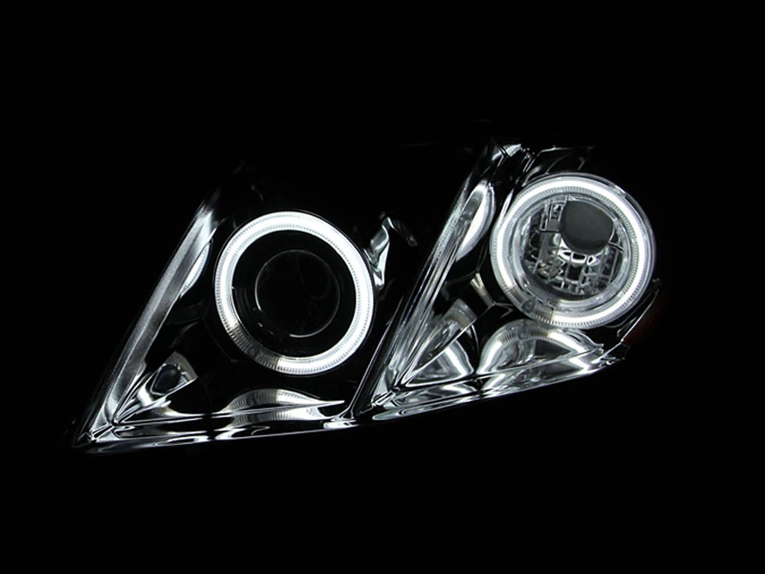 2007-2009 Toyota Camry Anzo Projector Headlights W/ Halo Chrome