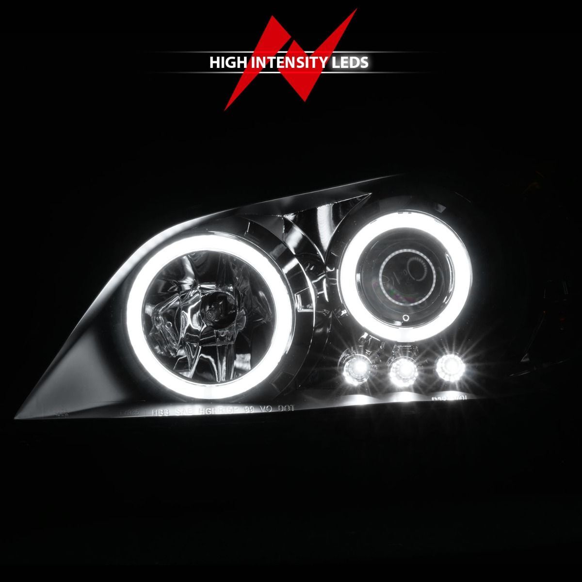 2001-2005 Lexus IS300 Anzo Projector Headlights W/ Halo Black