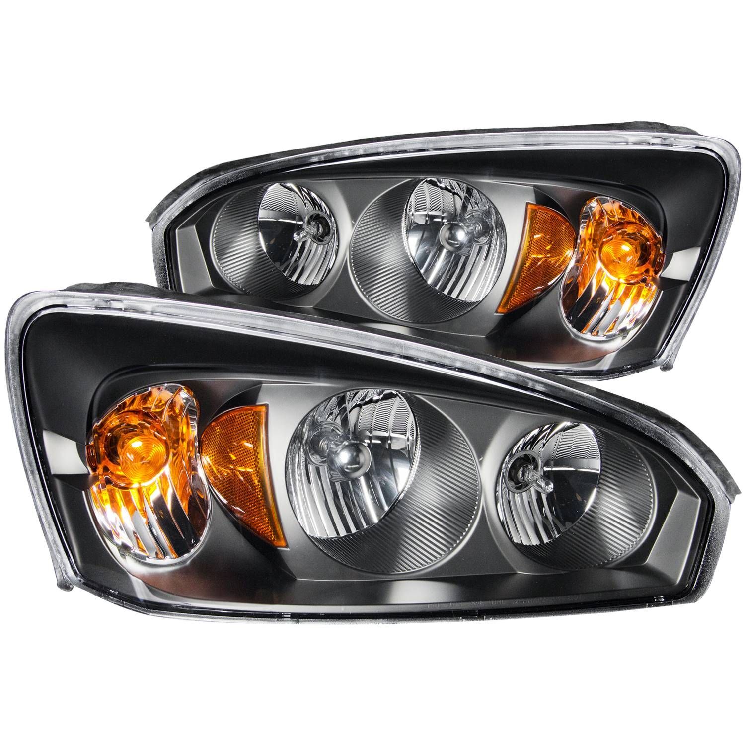 2004-2007 Chevrolet Malibu/Malibu Maxx Anzo Crystal Headlights Black - 121221
