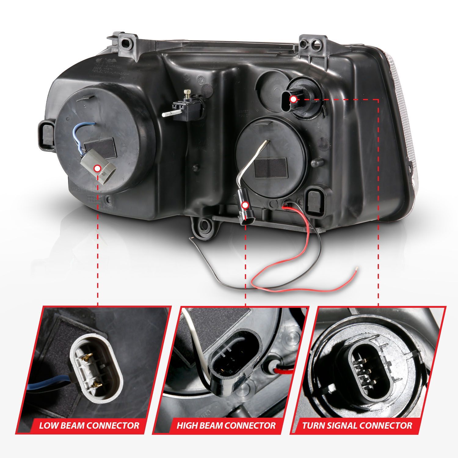 2005-2010 Chrysler 300 C Anzo Projector Headlights W/ Halo Black (SMD LED) G2
