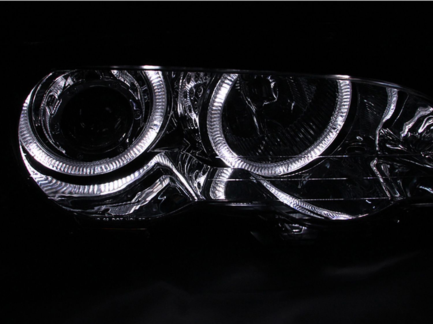 2001-2004 BMW 3-Series M3 2DR Anzo Projector Headlights W/ Halo Chrome