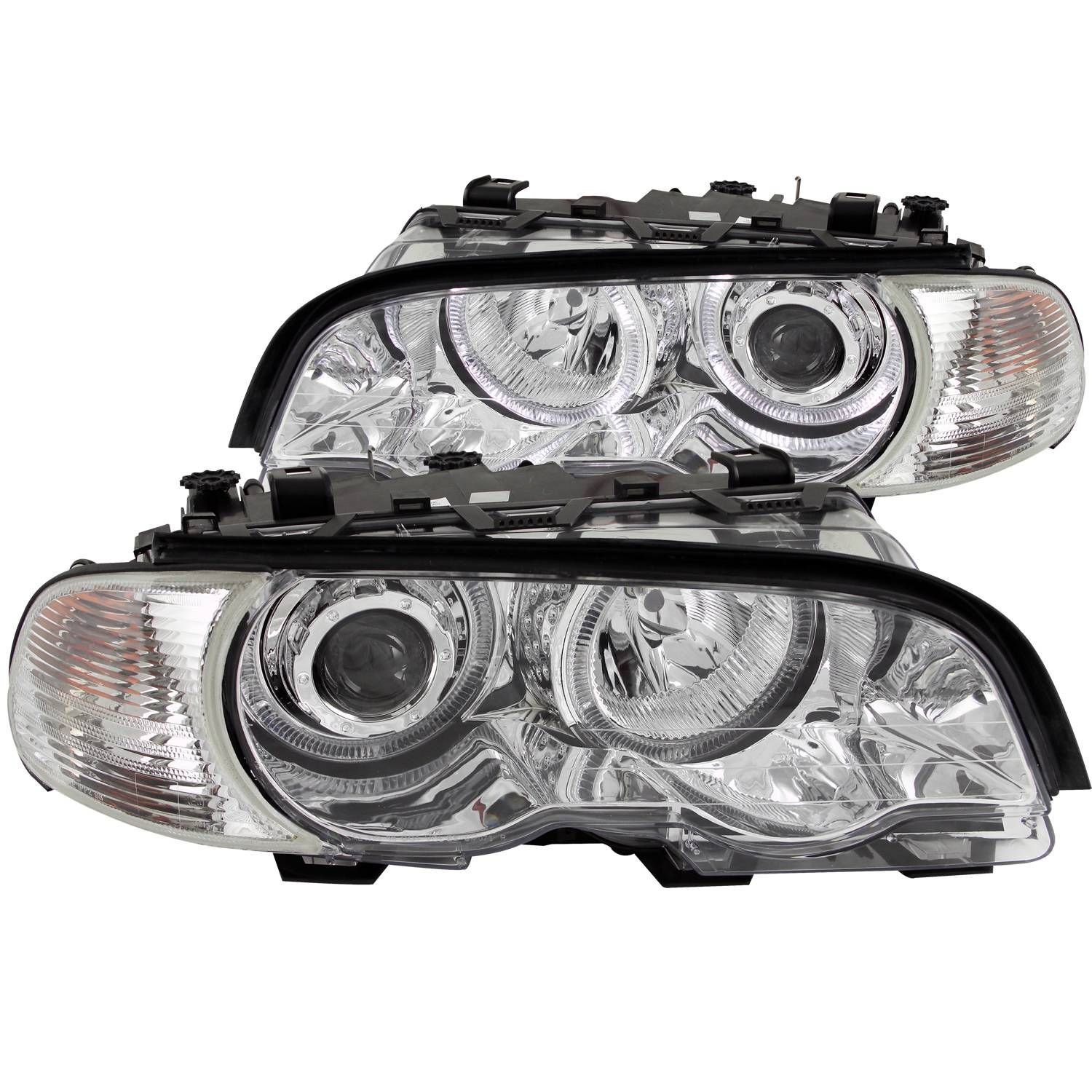 2001-2004 BMW 3-Series M3 2DR Anzo Projector Headlights W/ Halo Chrome - 121268