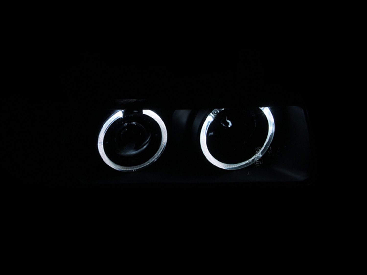 1992-1998 BMW 3-Series E36 4DR Anzo Projector Headlights W/ Halo Black G2 1 Pc