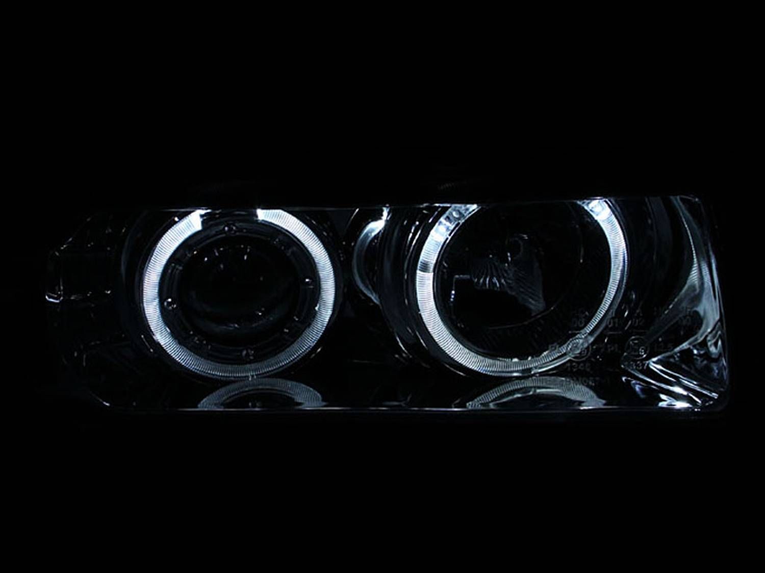 1992-1998 BMW 3-Series E36 4DR Anzo Projector Headlights W/ Halo Chrome G2 1 Pc