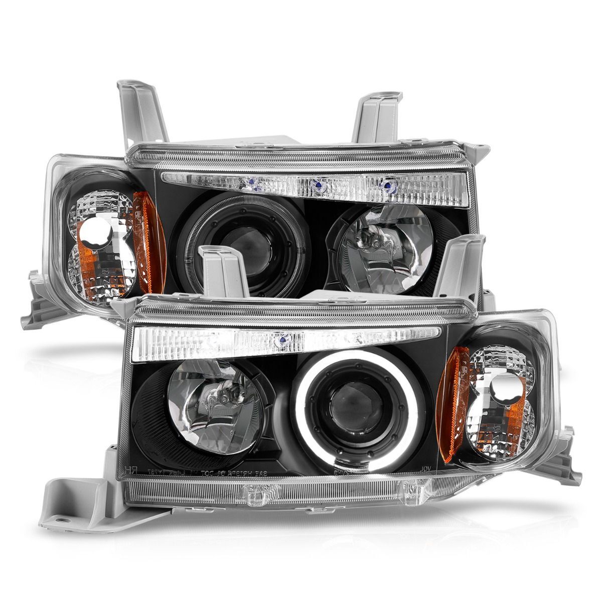 2004-2007 Scion xB Anzo Projector Headlights W/ Halo Black G2