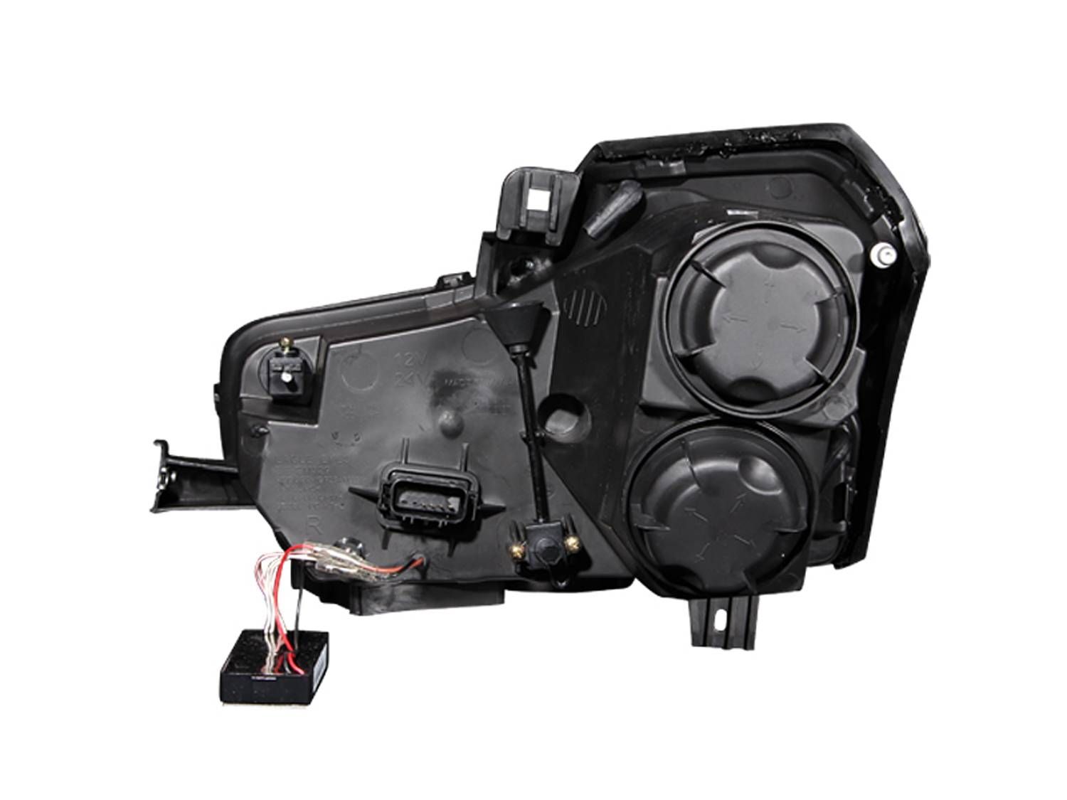 2003-2007 Cadillac CTS Anzo Projector Headlights W/ Halo Black