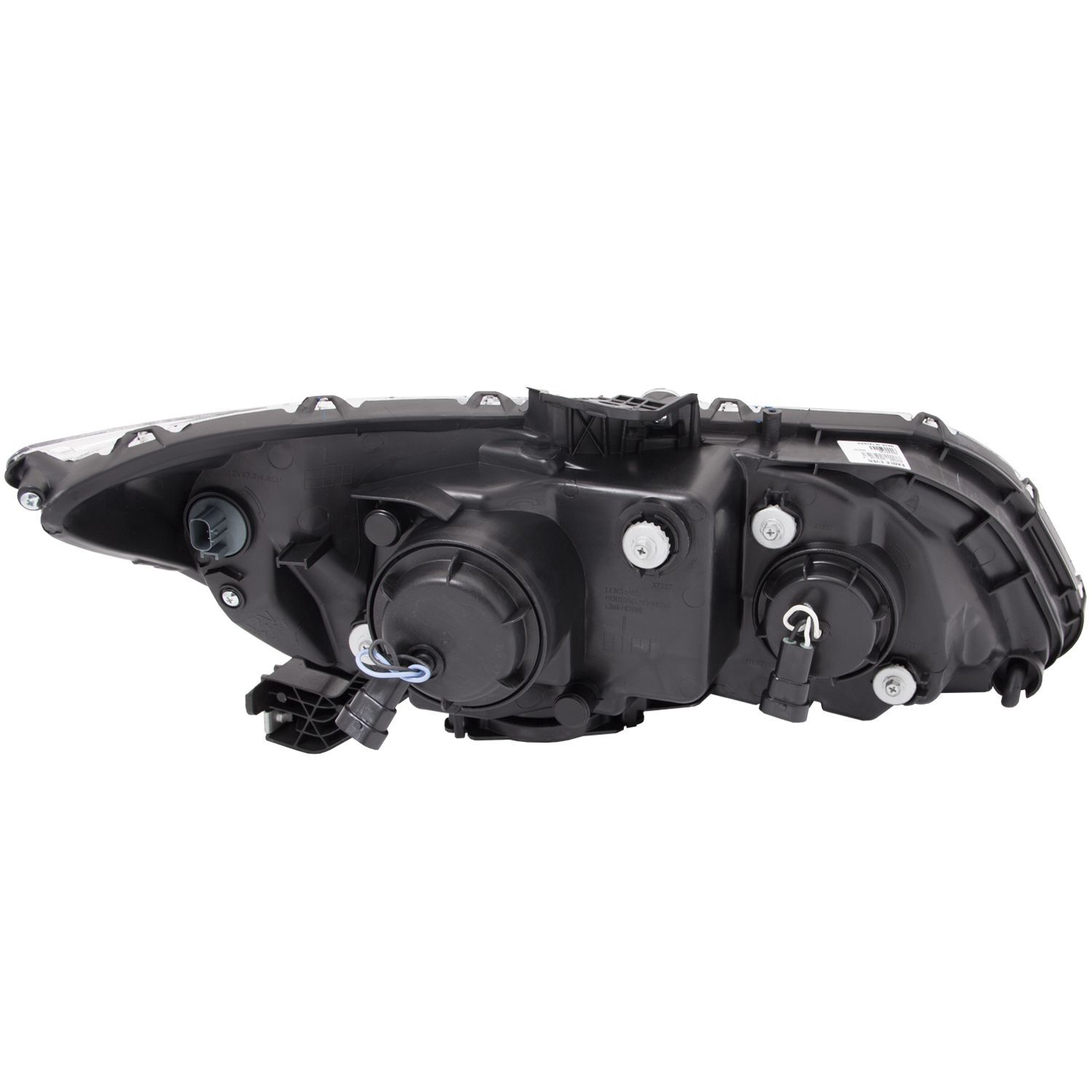2012-2015 Honda Civic 4DR Anzo Projector Headlights W/ U-Bar Black