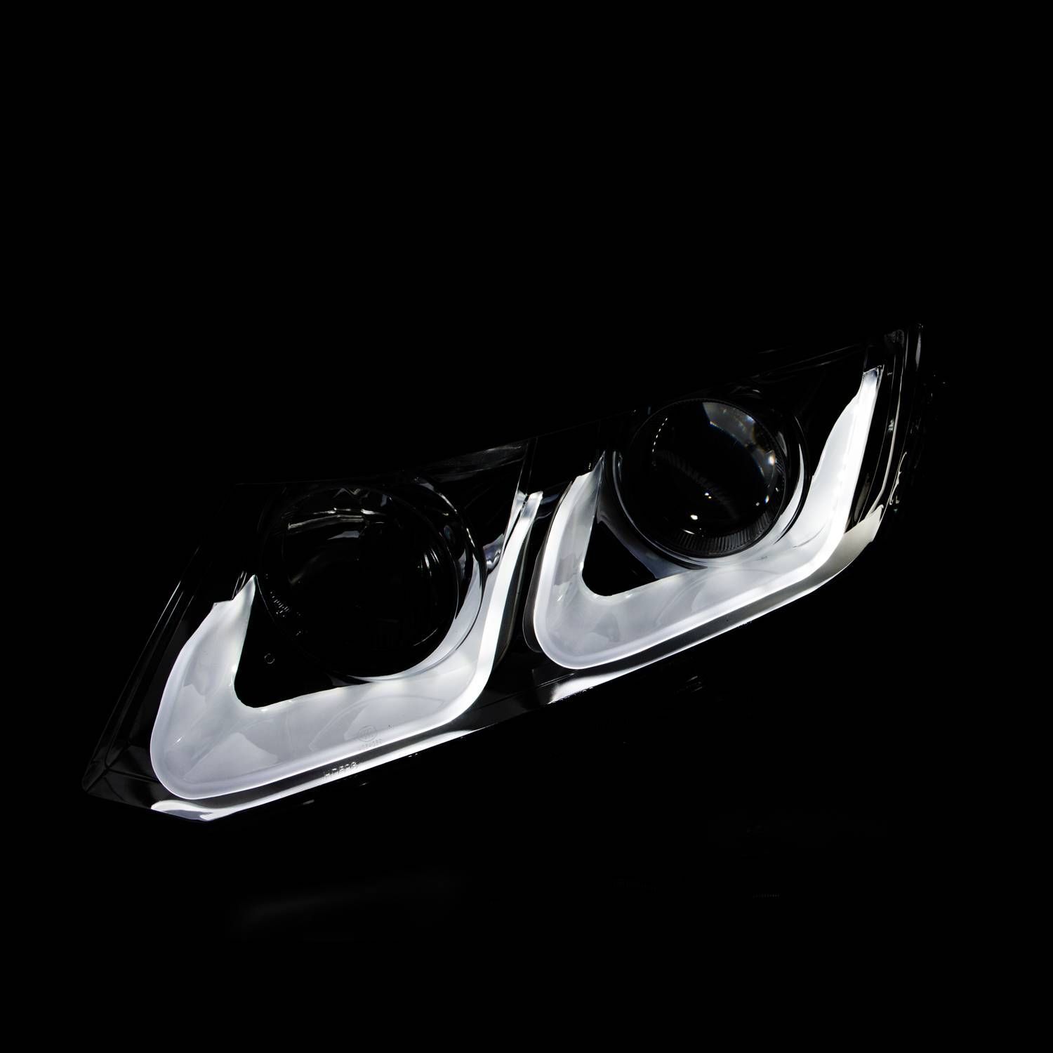 2012-2015 Honda Civic 4DR Anzo Projector Headlights W/ U-Bar Black