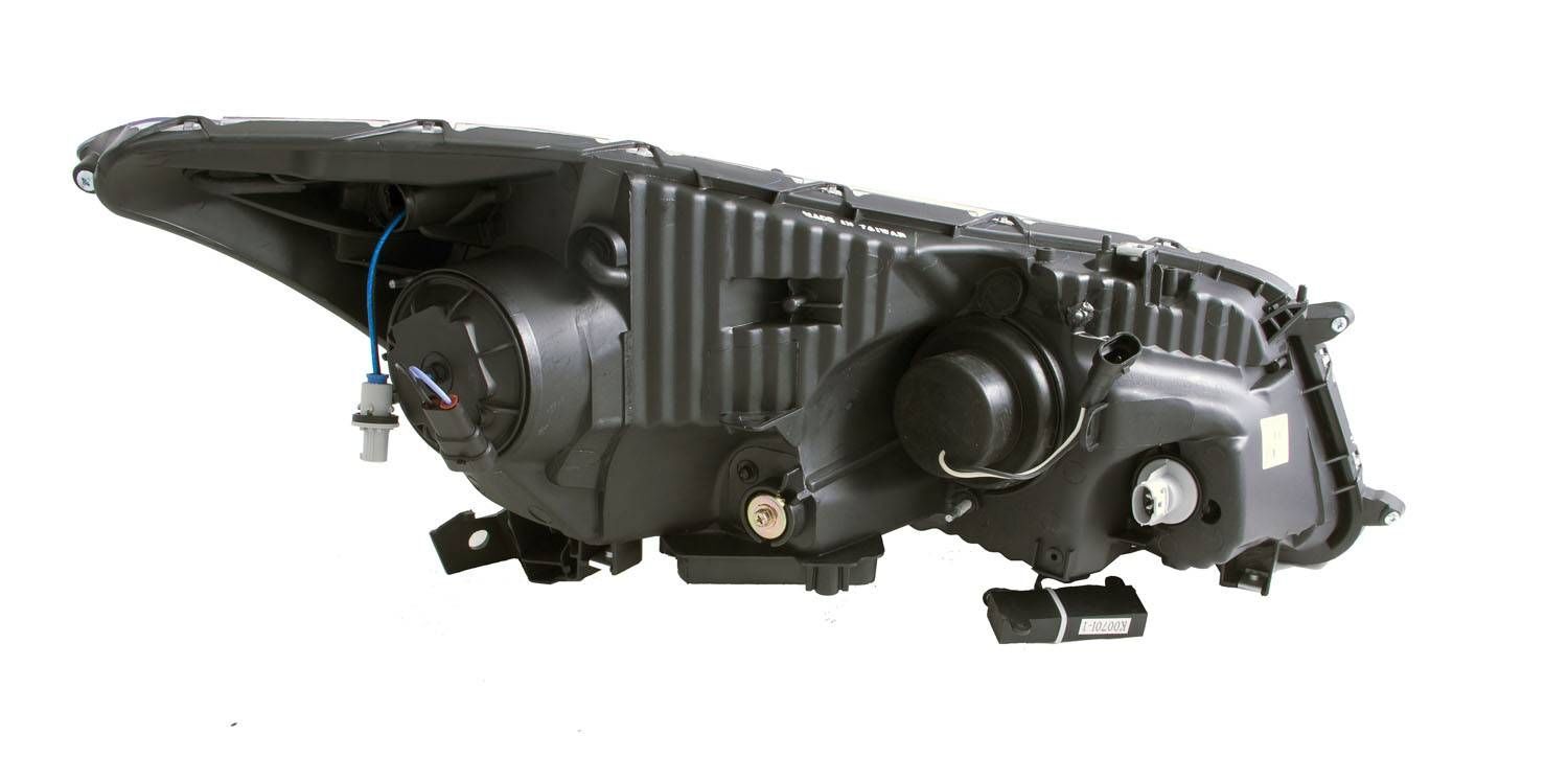 2008-2012 Honda Accord/Civic 4DR Anzo Projector Headlights W/ U-Bar Black