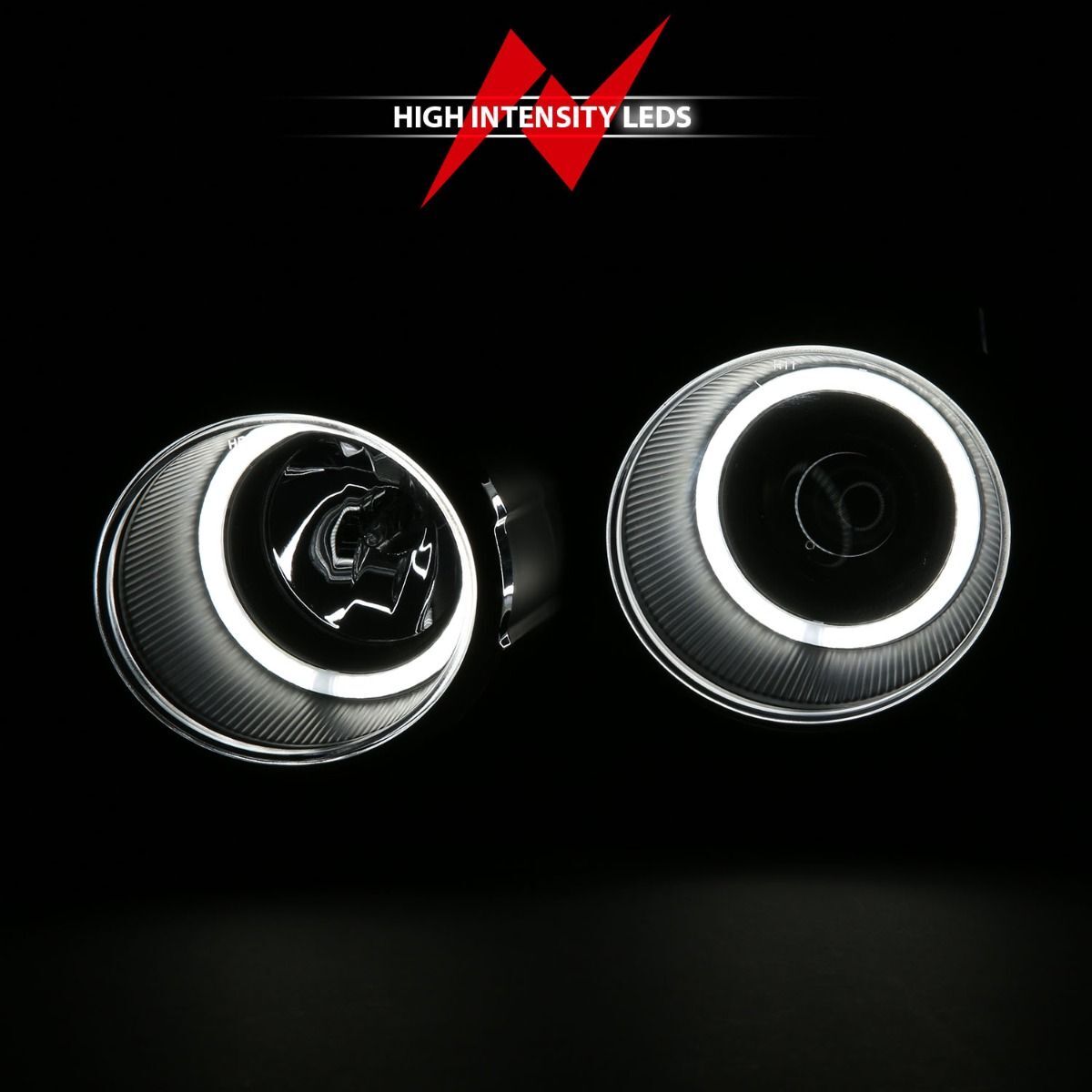 2012-2015 Chevrolet Sonic 4DR/HB Anzo Projector Headlights W/ Halo Black (SMD LED)