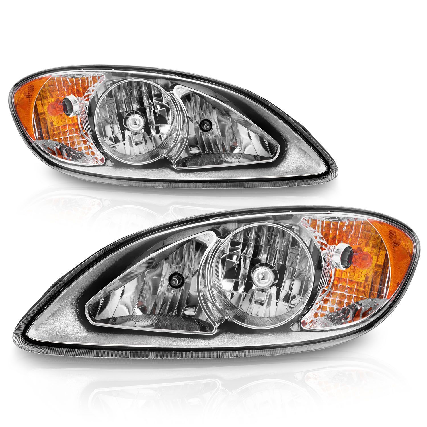 2008-2016 International Prostar Anzo Crystal Headlights Chrome Housing - 131033