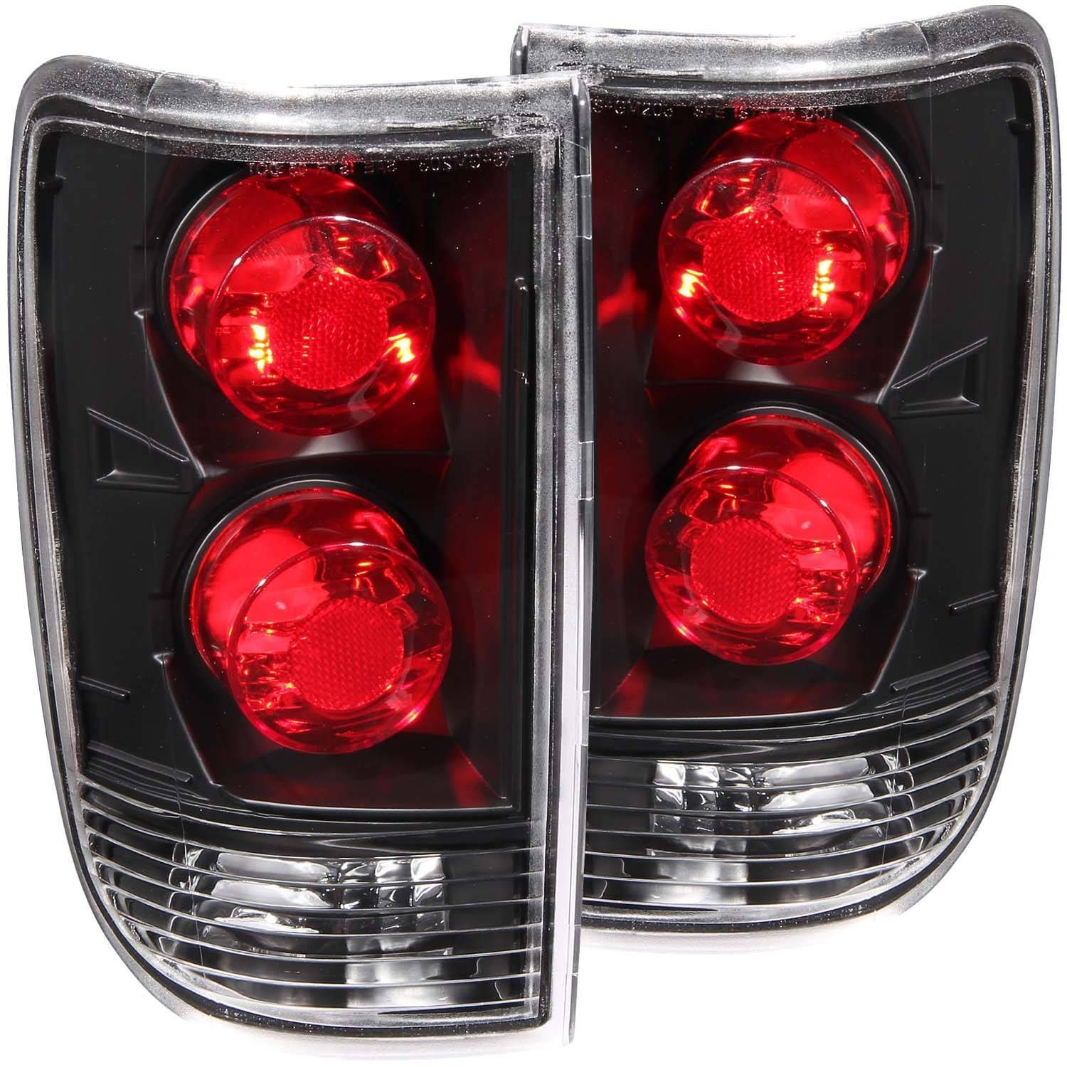 1995-2005 Chevrolet Blazer Anzo Tail Lights Black - 211005