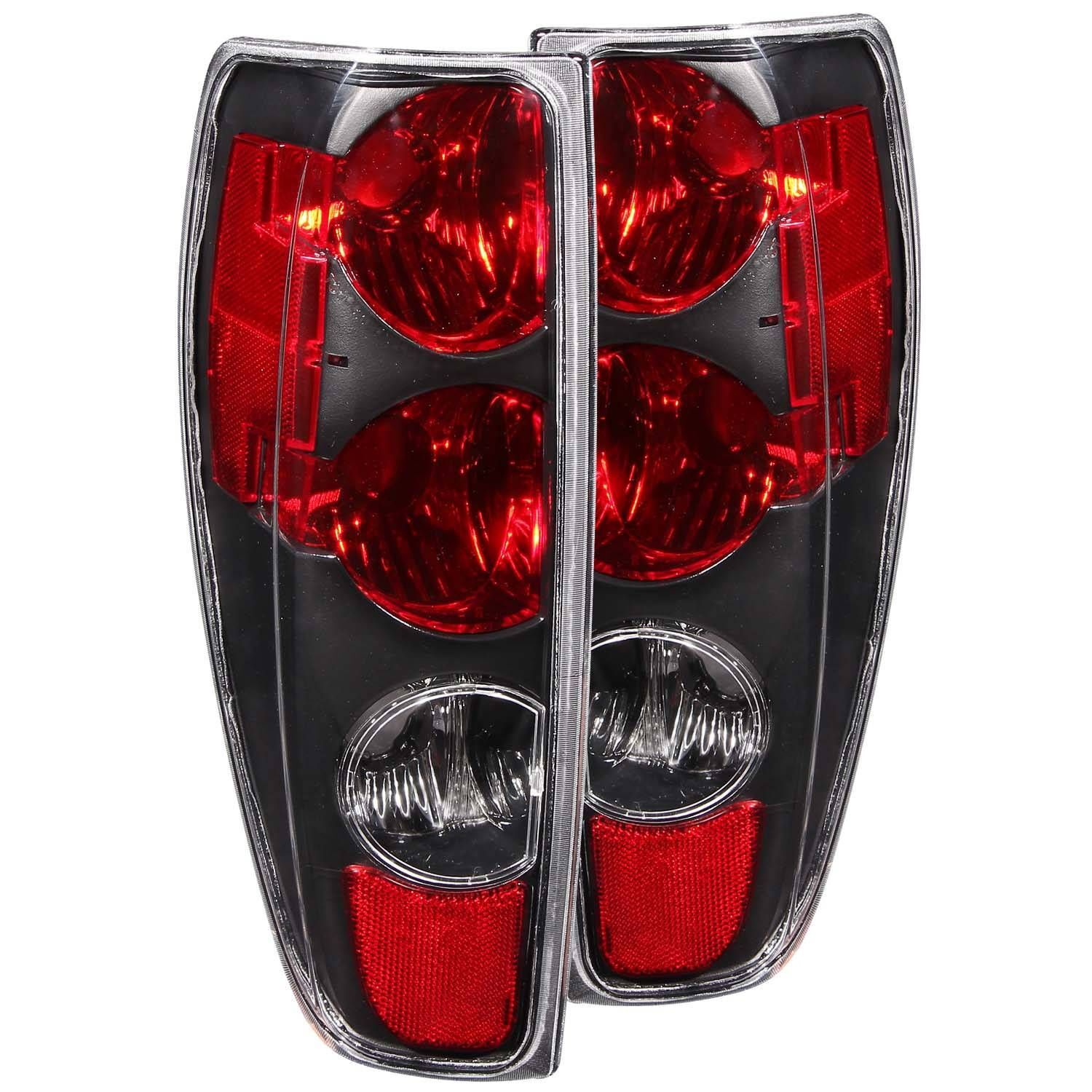 2004-2012 GMC Colorado Anzo Tail Lights Black - 211007