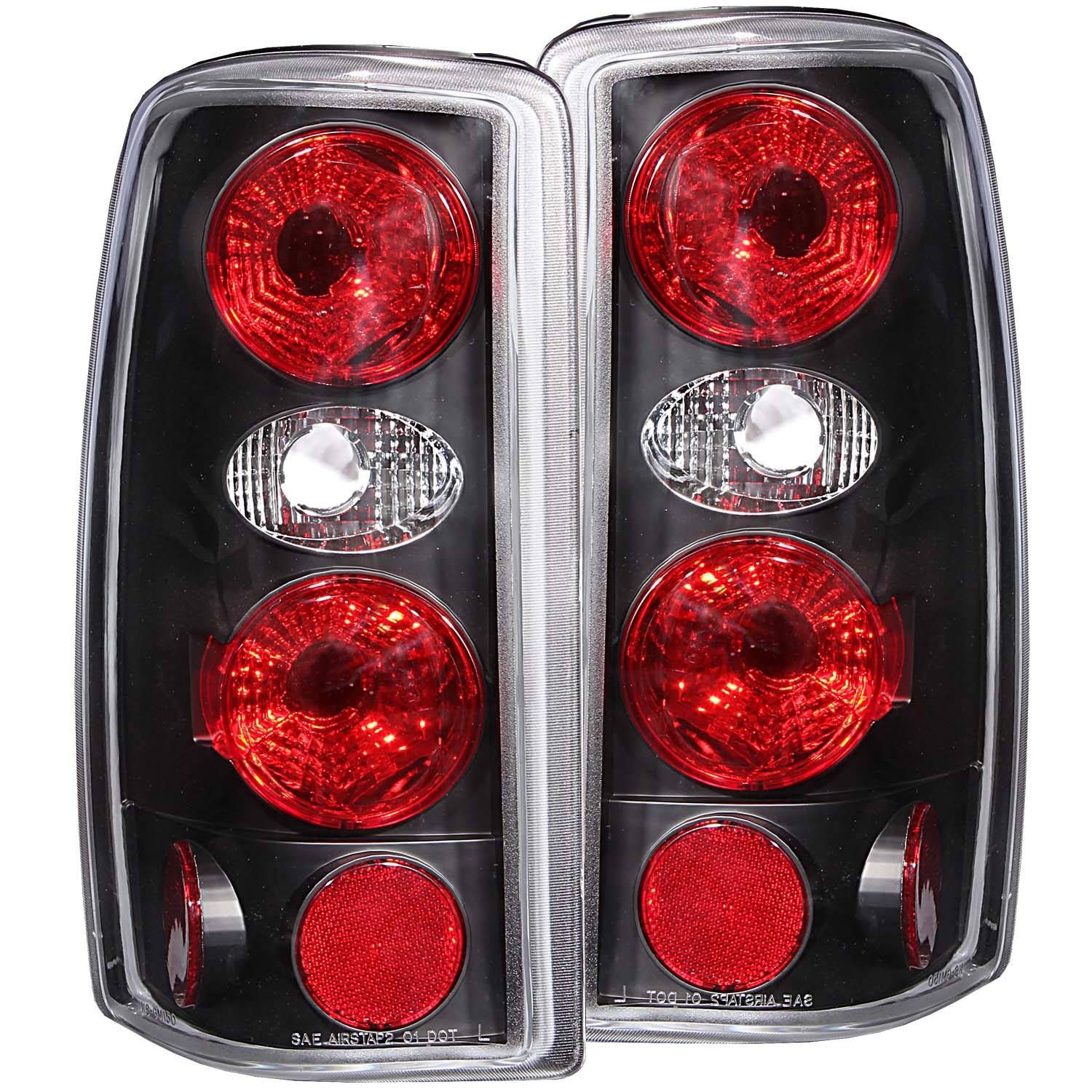 2000-2006 GMC Suburban/Tahoe Anzo Tail Lights Black - 211010