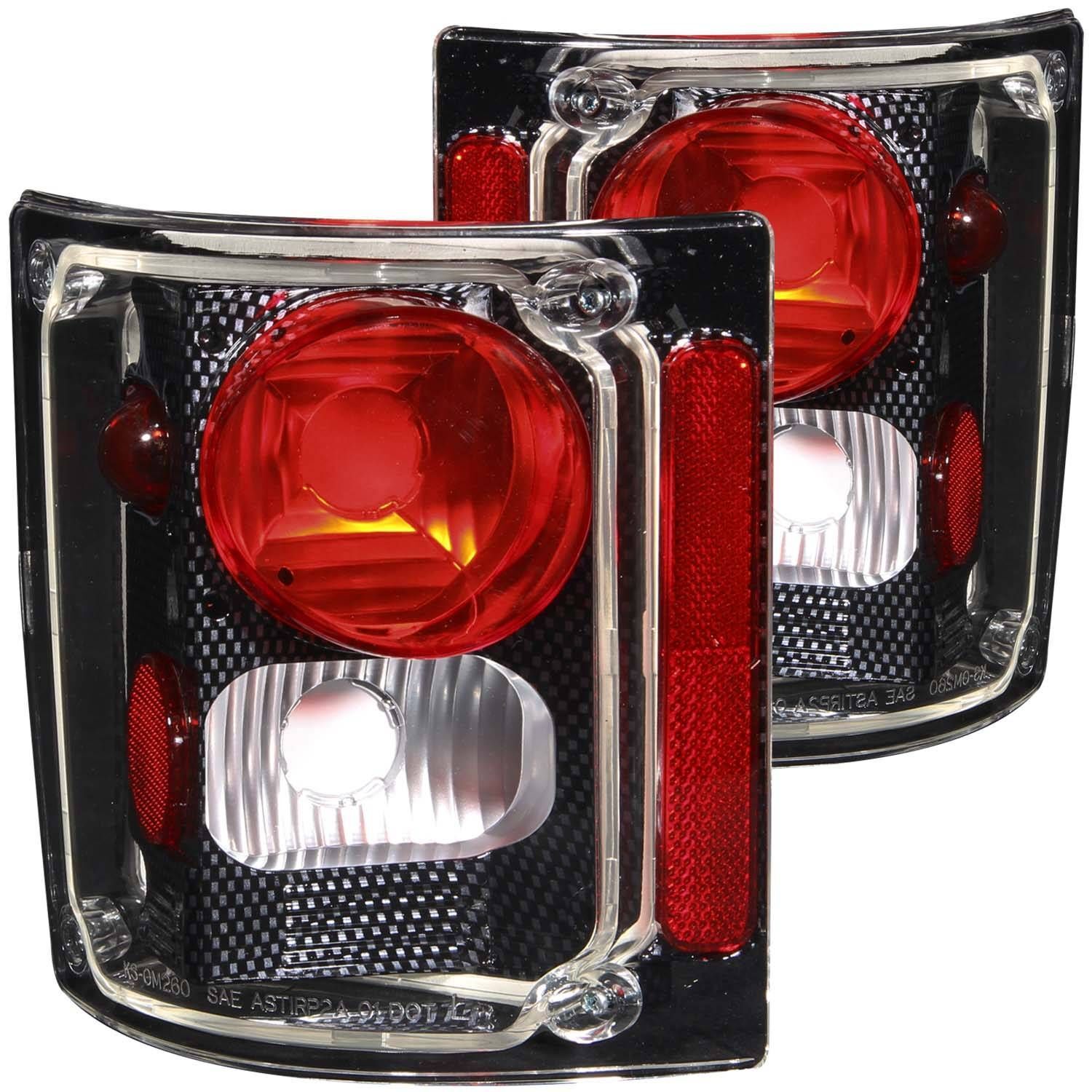 1973-1991 GMC Blazer Full Size/C10/C20/C30/K10/K20/K30/Suburban Anzo Tail Lights Carbon - 211015