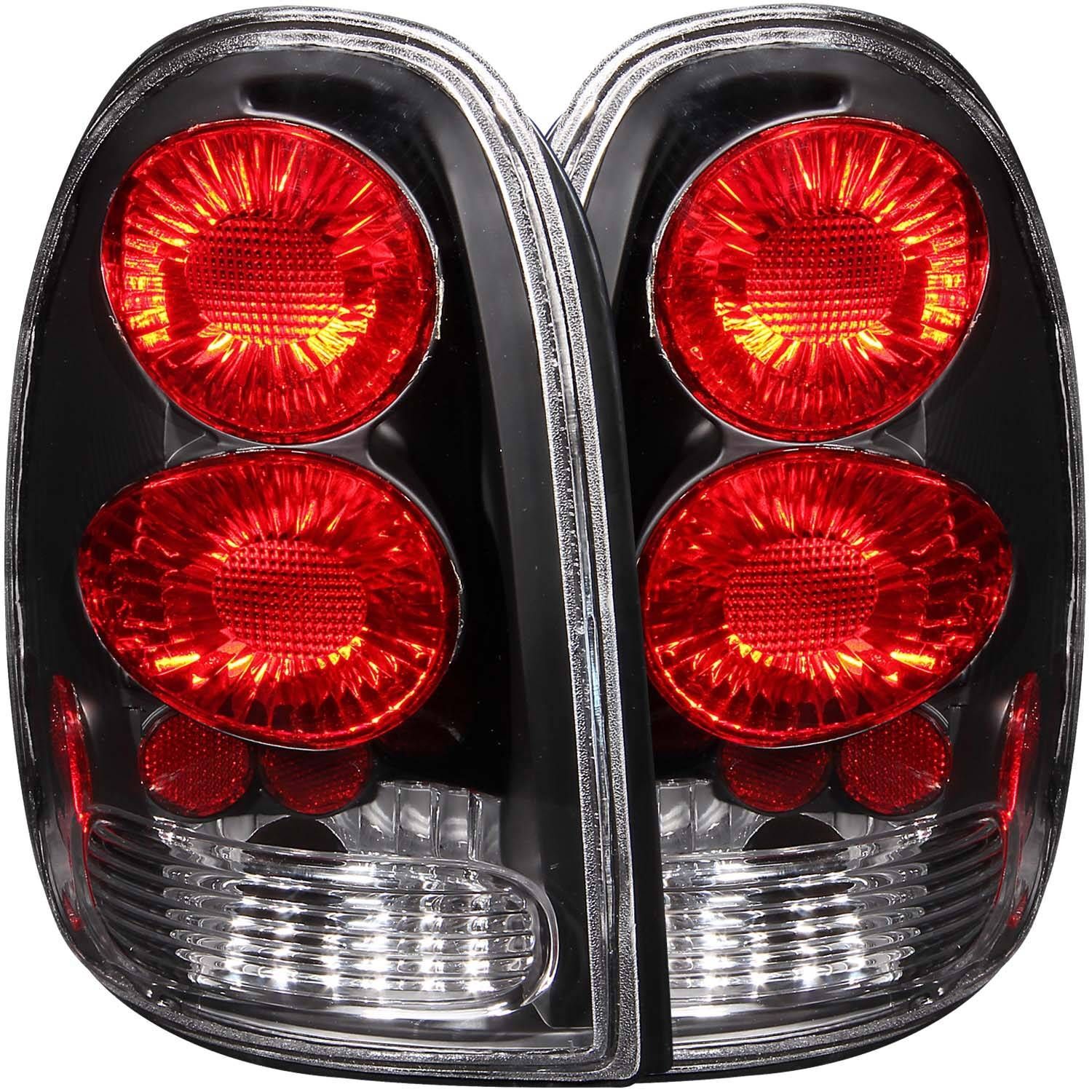 1998-2003 Dodge Voyager Anzo Tail Lights Black - 211039