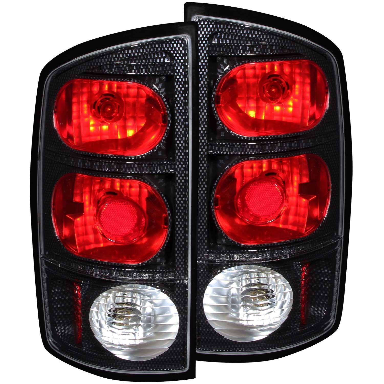 2003-2006 Dodge Ram 1500/2500/3500 Anzo Tail Lights Carbon - 211044