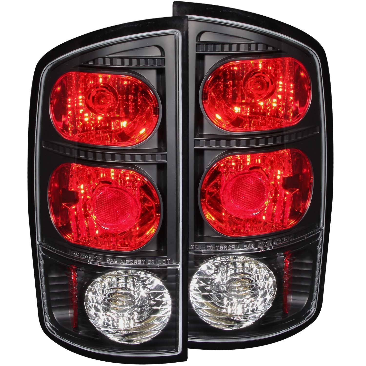 2003-2006 Dodge Ram 1500/2500/3500 Anzo Tail Lights Black - 211045