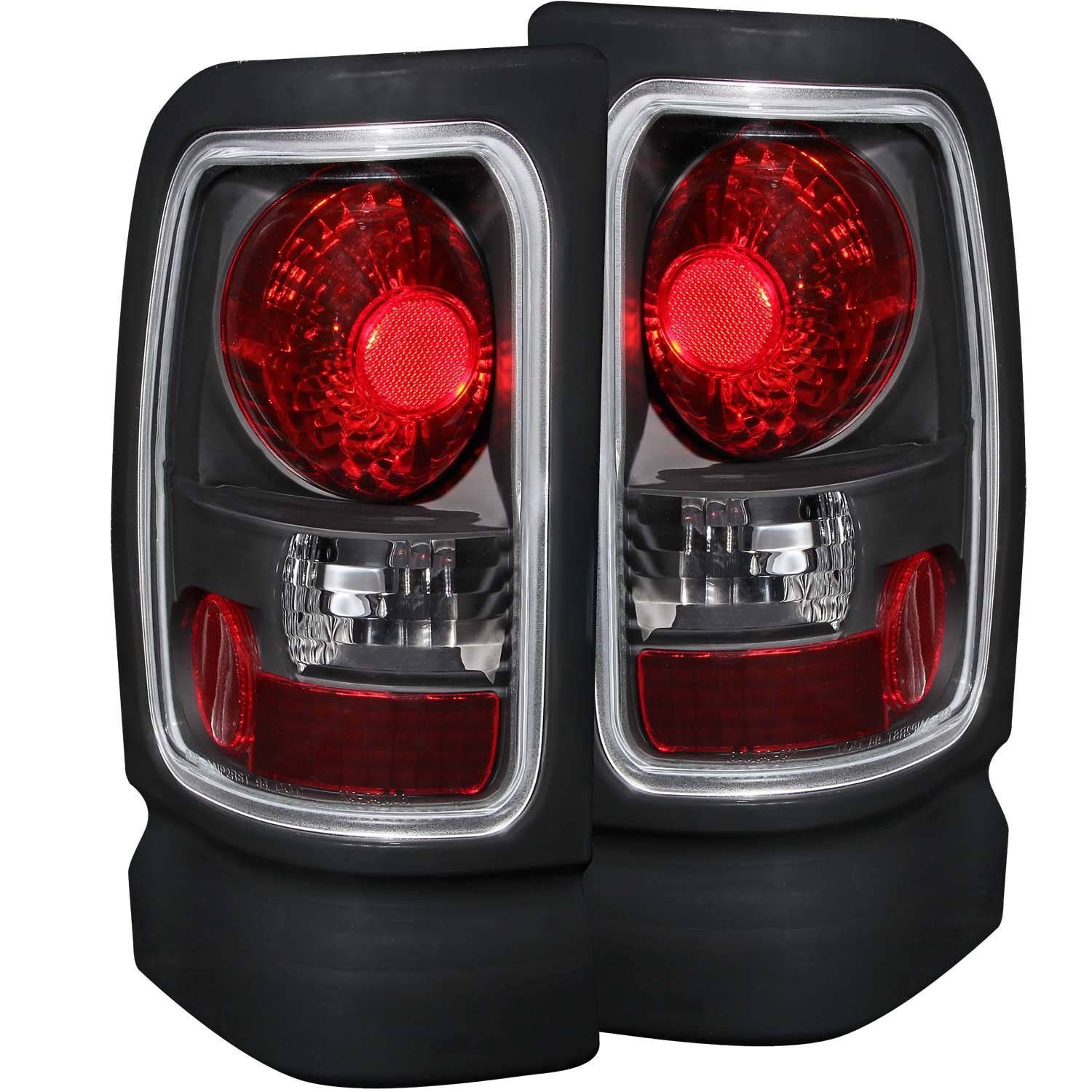 1994-2001 Dodge Ram 1500/2500/3500 Non-Sport Anzo Tail Lights Black - 211048
