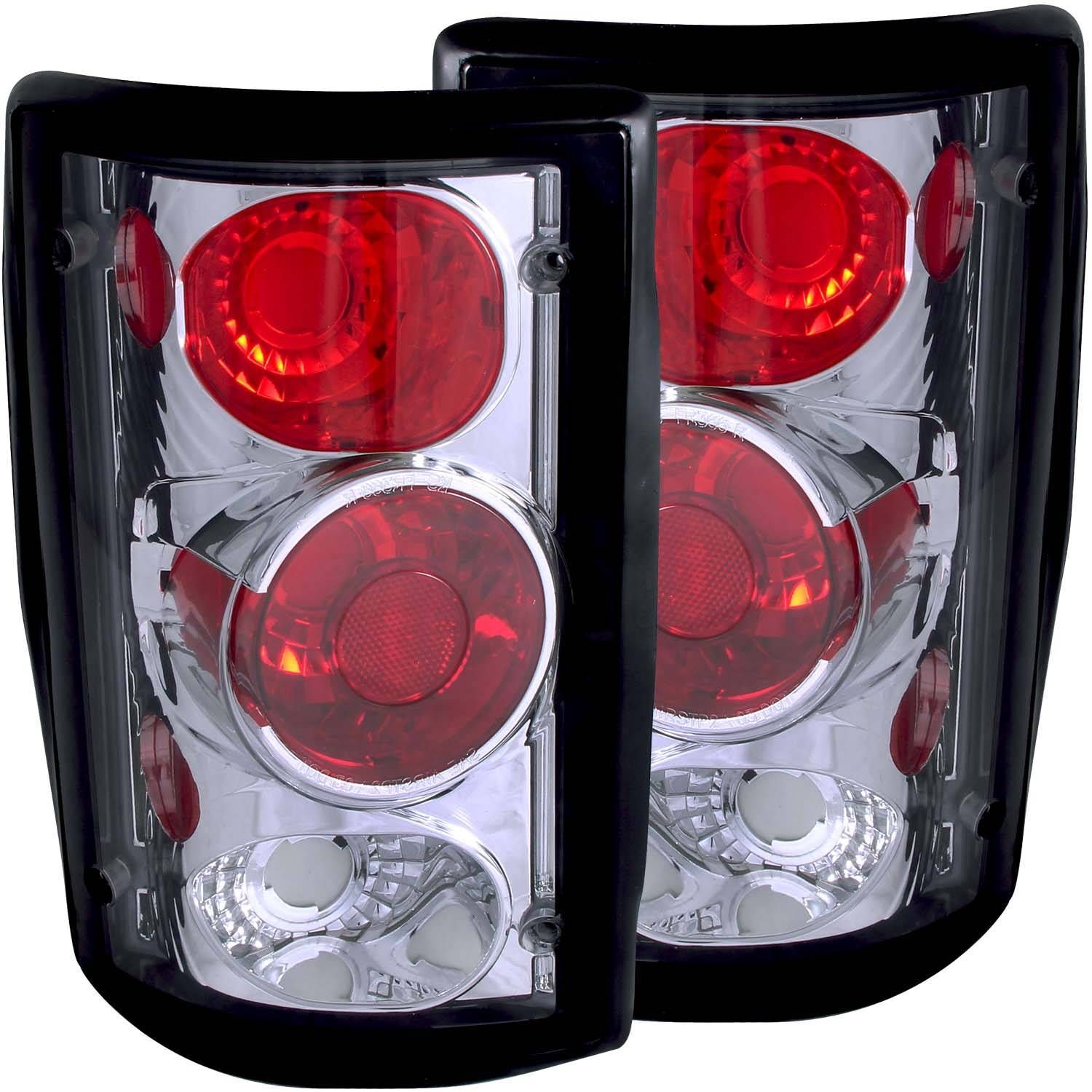 1995-2006 Ford Econoline/Excursion E-150/E-250/E-350 Anzo Tail Lights Chrome - 211049