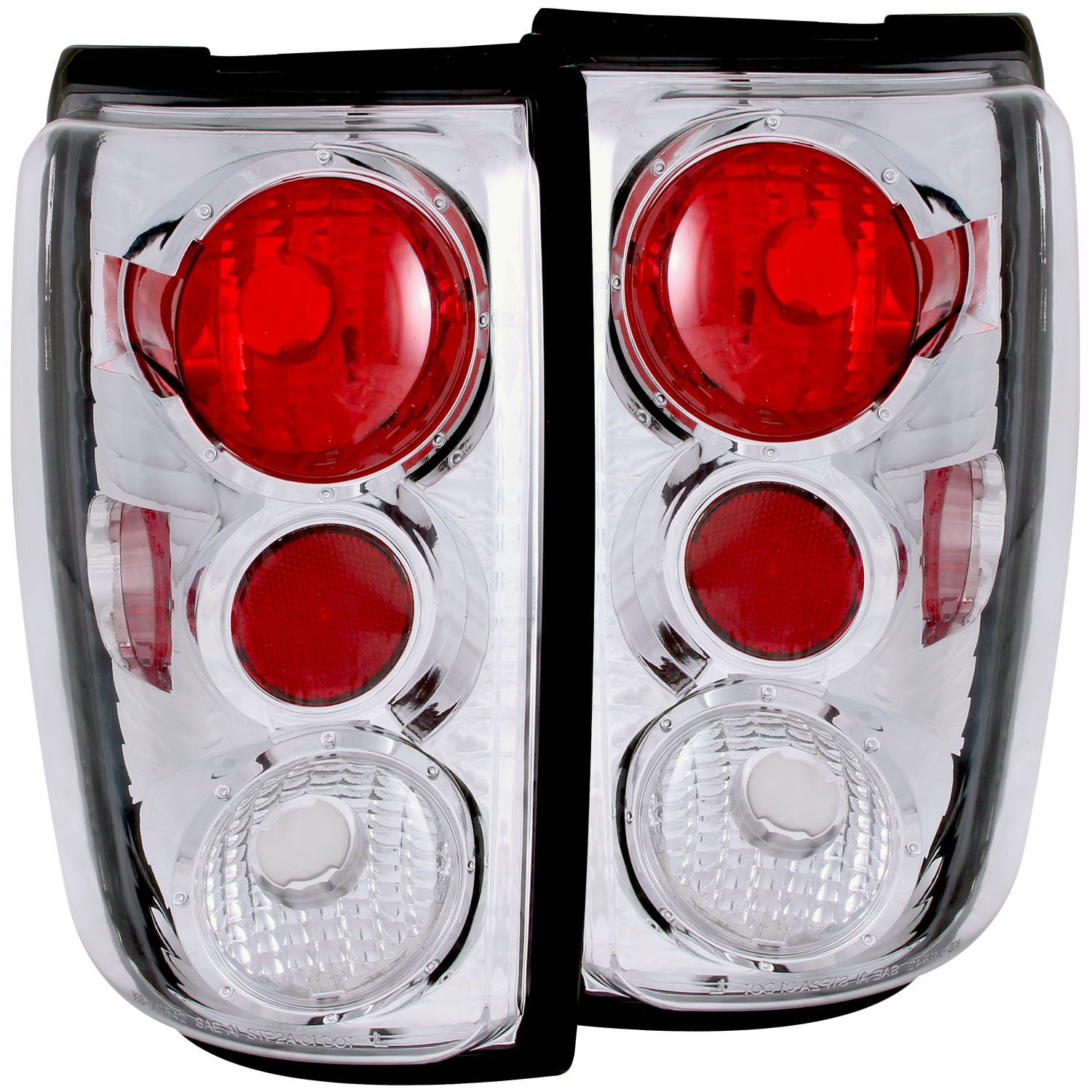1997-2002 Ford Expedition Anzo Tail Lights Chrome - 211055