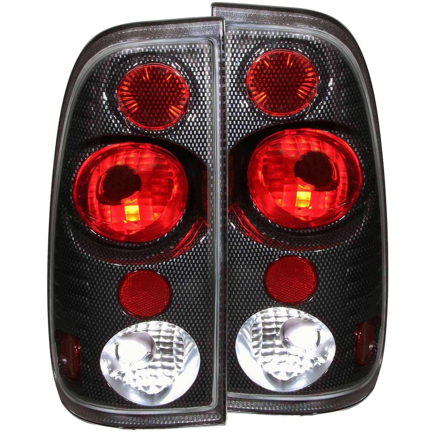 1999-2007 Ford F-150/F-250/F-350 Super Duty Fleetside Anzo Tail Lights Carbon - 211064