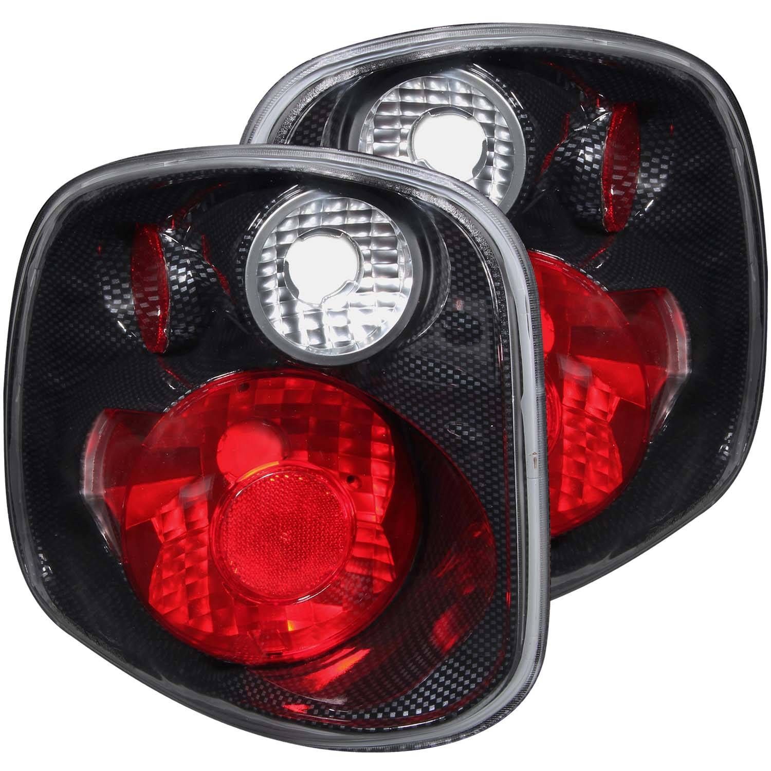 2001-2003 Ford F-150 Flare Side Anzo Tail Lights Carbon - 211067