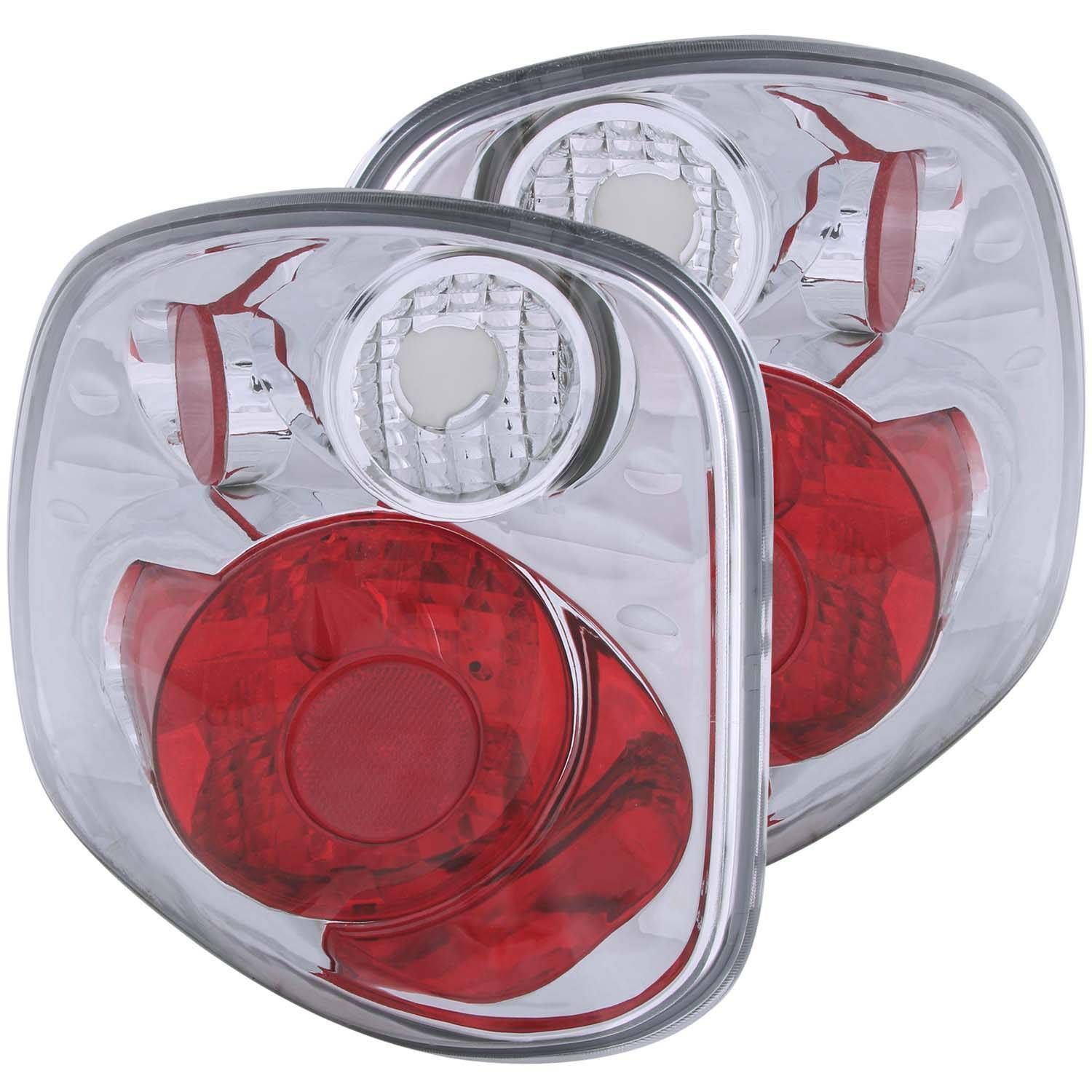 1997-2000 Ford F-150 Flare Side Anzo Tail Lights Chrome - 211068